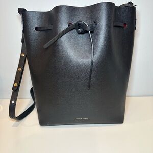 Mansur Gavriel Bucket Bag Color: Black/Flamma